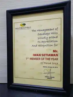 San Diego Hills Apresiasi Tahun 2013 San Diego Hills Apresiasi Tahun 2013