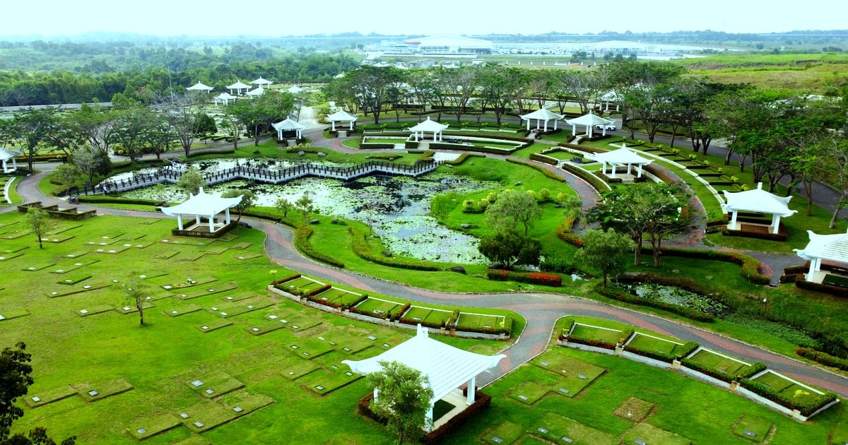 Kawasan taman pemakaman San Diego Hills Karawang dari udara — tersedia diskon 10% untuk pembelian Pre Need